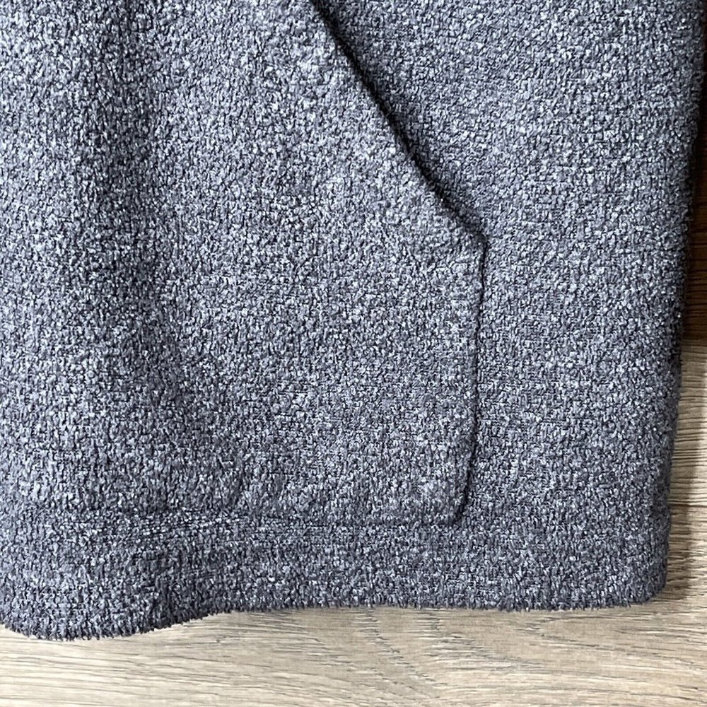 Wooden Dog Terry Sweatshirt Mens Med Grey Terrycloth Hoodie Pullover Sweatshirt - Picture 4 of 14